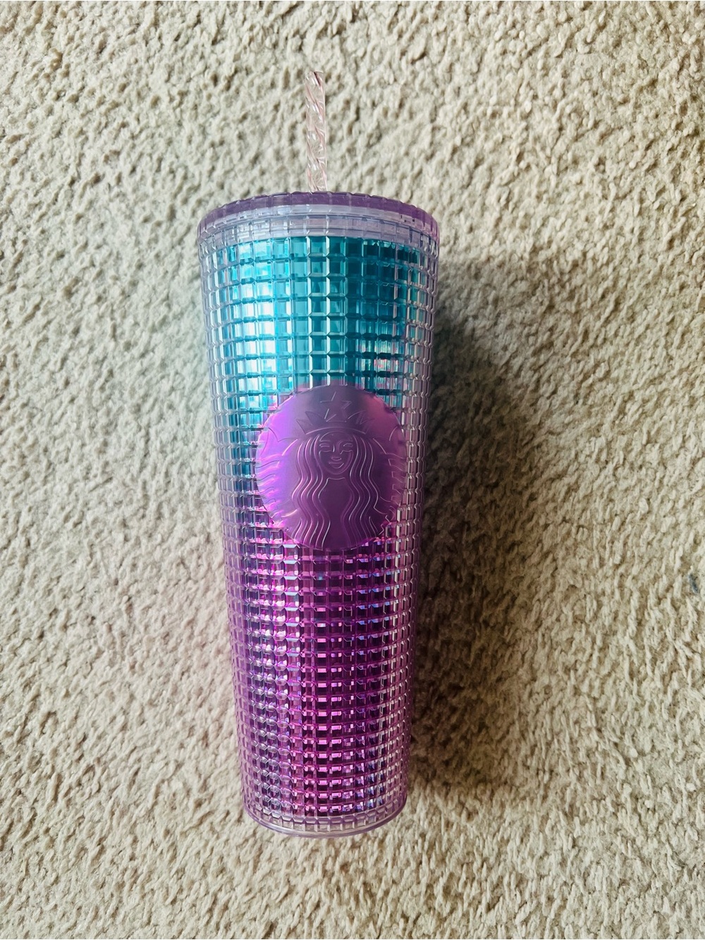 Starbucks Teal to Purple Studded Tumbler